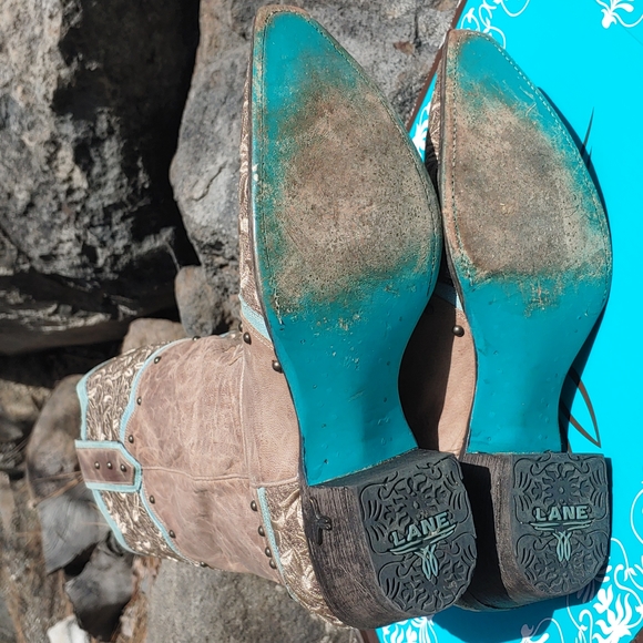 Lane Kimmie Western Cowgirl Boots Size 9.5 - Picture 7 of 15